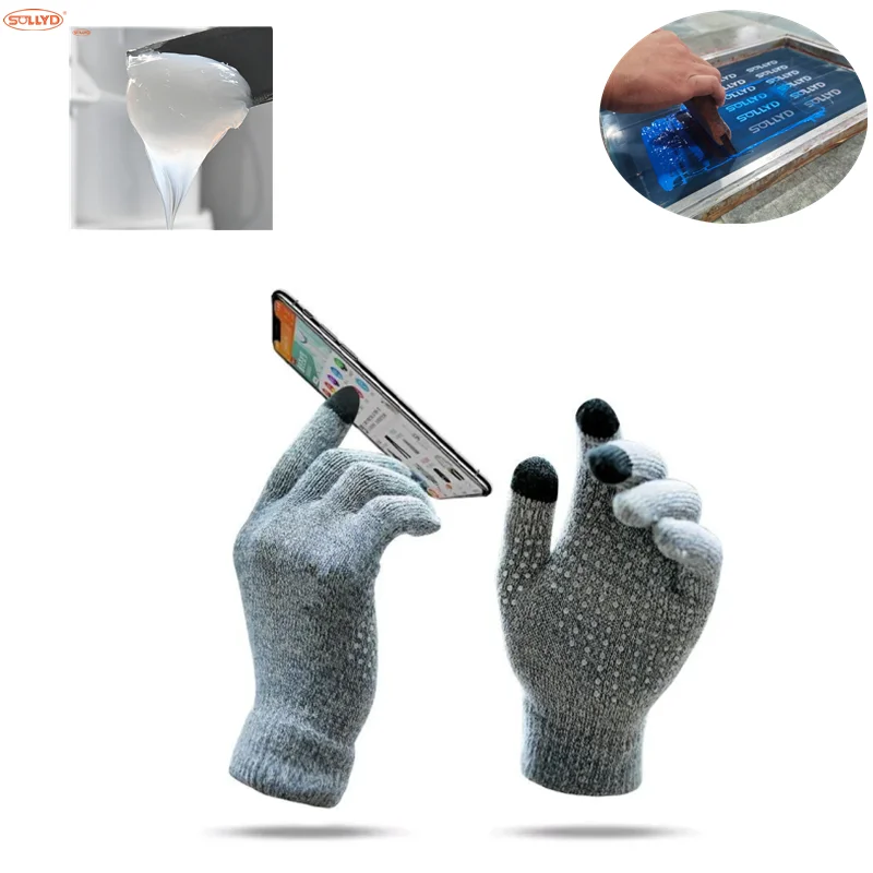 Фабрика-производитель SOLLYD, проводящие чернила, электрические чернила на водной основе для трафаретной печати, текстиль на перчатках, сенсорный экран, телефон