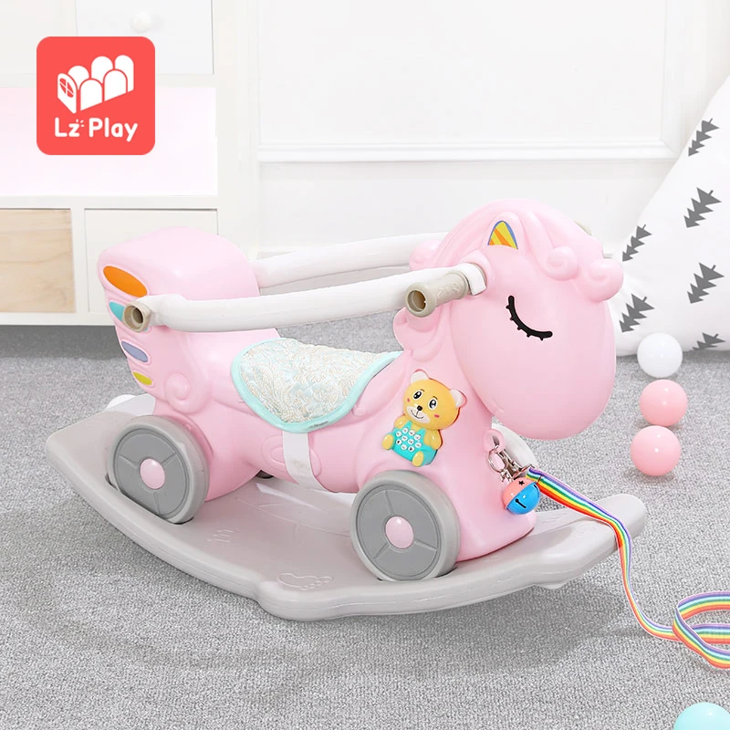 Hot Selling plastic rocking Horse Animal Toys Walker Ride On Eco-Friendly Children Educational Toys Gifts