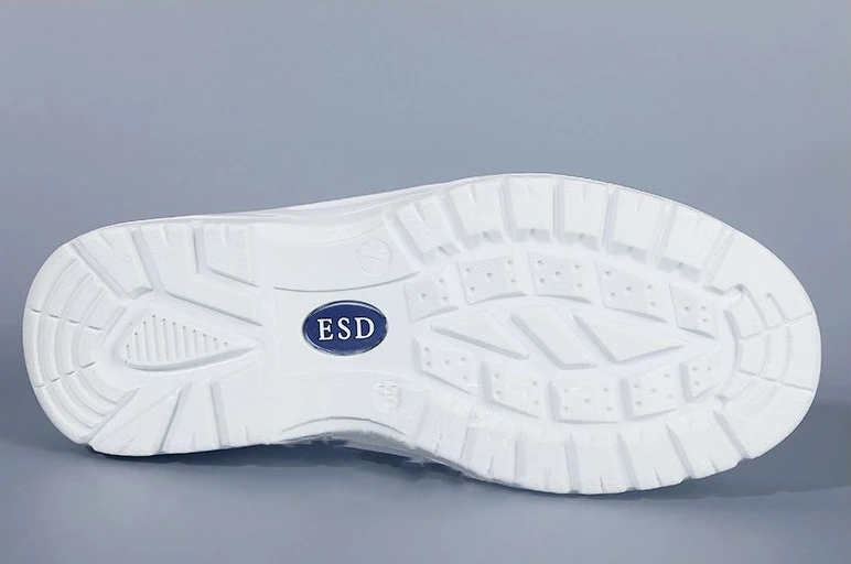 Cleanroom ESD Antistatic White Steel Toe Breathable Safety Shoe ESD Anti-static Shoes