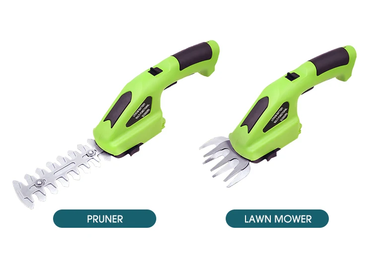 China Customized 2 in 1 Hand-held 3.6v Lithium Battery Powered Cordless Electric Grass Shear Bush Cutter Hedge Trimmer for Shrub