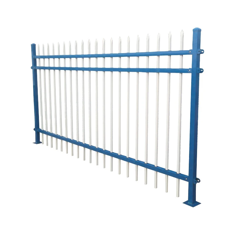 Hot Sale Wrought Iron Security Fence Black Outdoor Decorative Metal Fence Manufactured by China Company Welded Weave Technique