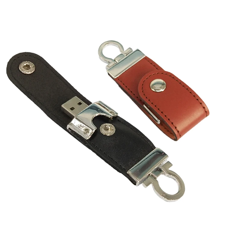 Leather USB Flash Drive 4GB 8GB 16GB 32GB USB 2.0 3.0 Memory Flash Stick Gifts Pendrive Custom Logo Printing cle usb