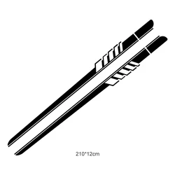 Wrap racing stripes vinyl film body door accessories auto decals car side stickers