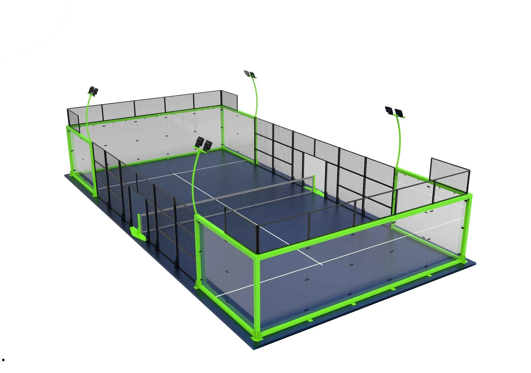 padel court/squash court/pickleball court with roof   high quality customized  padel grass 10 years warranty