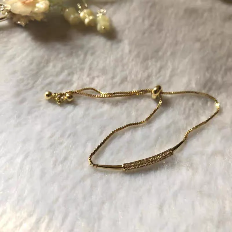 14k золотой браслет для женщин новая ниша простота