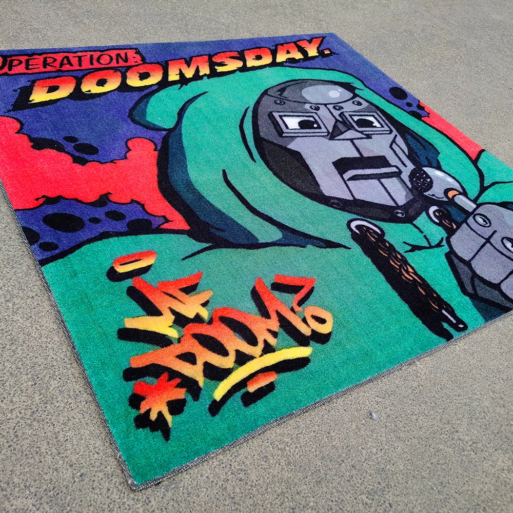 Graduation Dropout Bear Rug Hypebeast Hip Hop Music Carpet for Living Room Bedroom Album Cover Nonslip Decor Die Cut Acrylic Rug