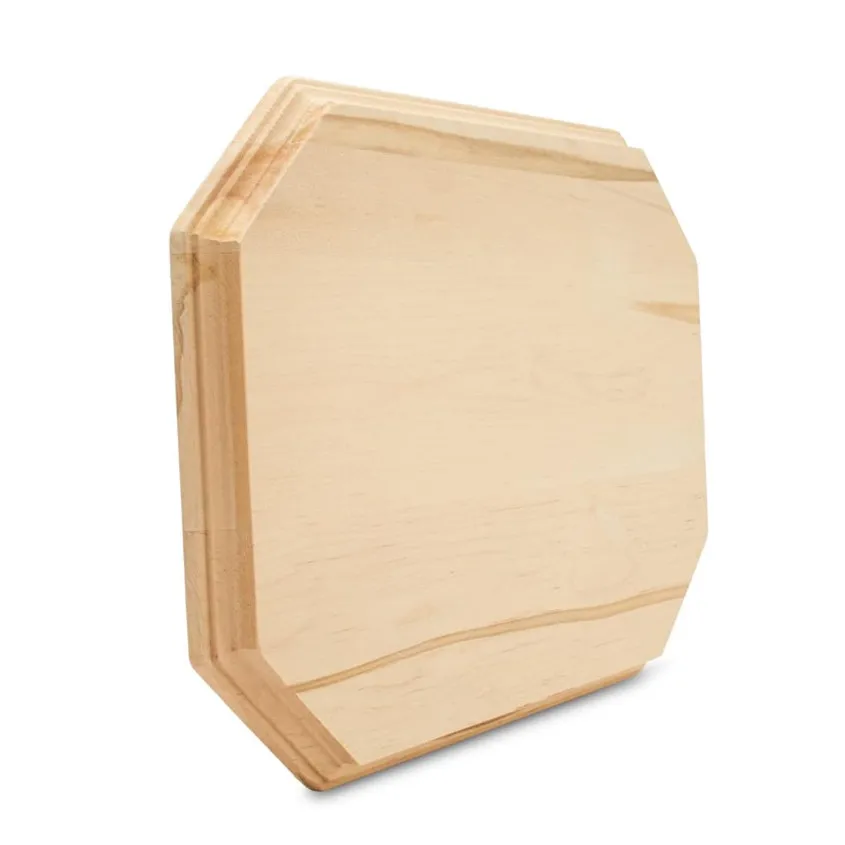 Wholesale Unfinished Solid Wood Blank Metal Trophy Shields And Awards Plaque