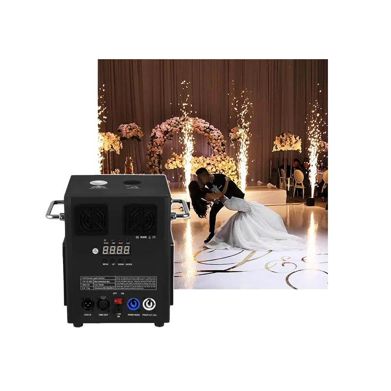 MSDS Certification FactoryUpgrade 600W Cold sparkler fireworks machine DMX remote control cold spark machine For Wedding Party
