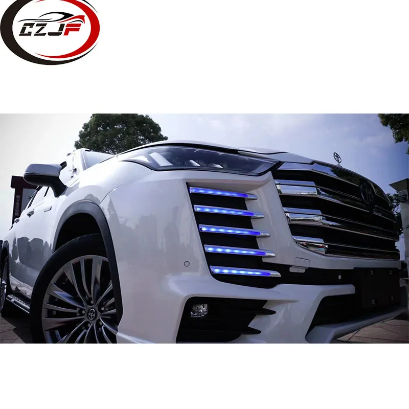 CZJF Good price for Toyota Highlander 2022 change to LC300 model auto body systems include front bumper with grille rear