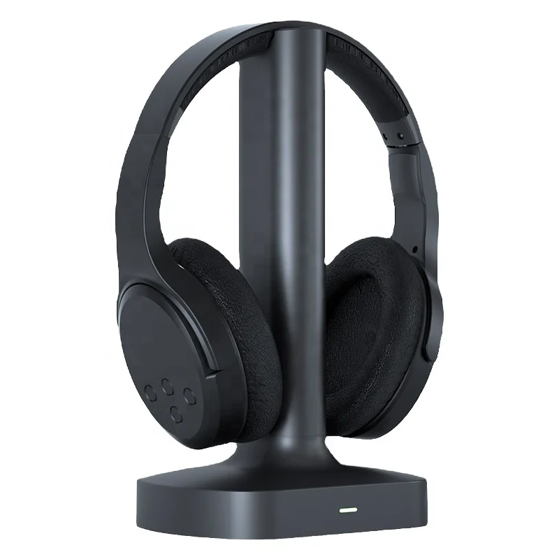 China factory wholesale tv wireless headphones with charging base wireless tv headphone for tv