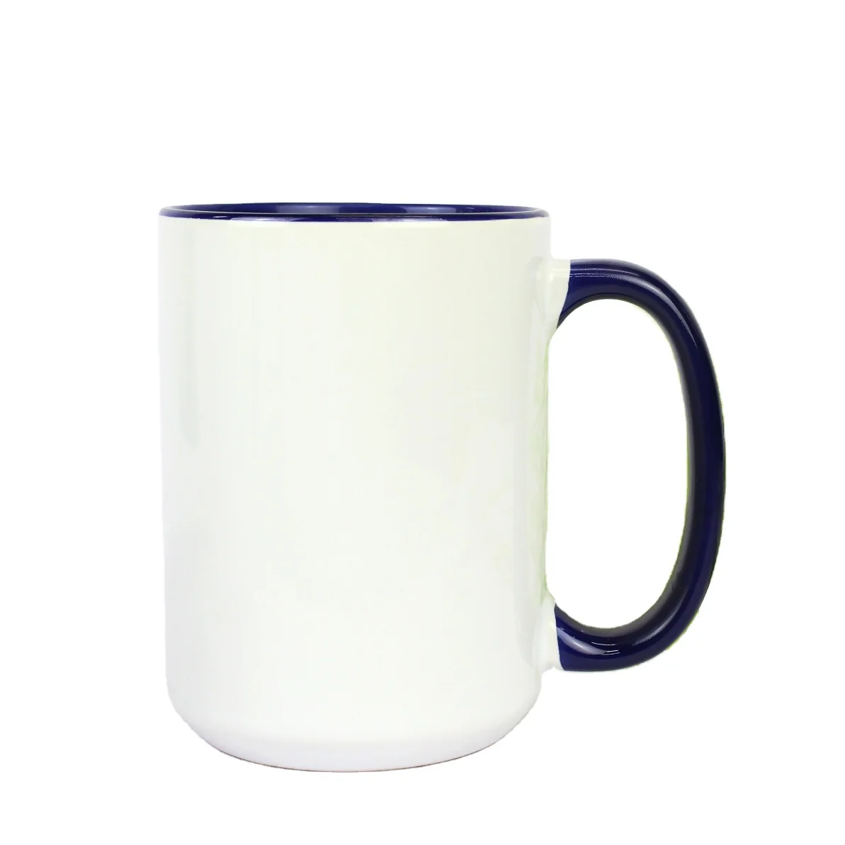 15oz Colorful Sublimation Ceramic Mug 15oz Custom Inside Handle Color Plain Mug Manufacturer Sublimation Coffee Mugs