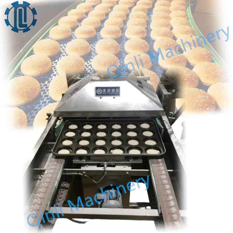 Burger bread production line KFC Hamburger forming dough buns moulder machine For large burger dough production factory
