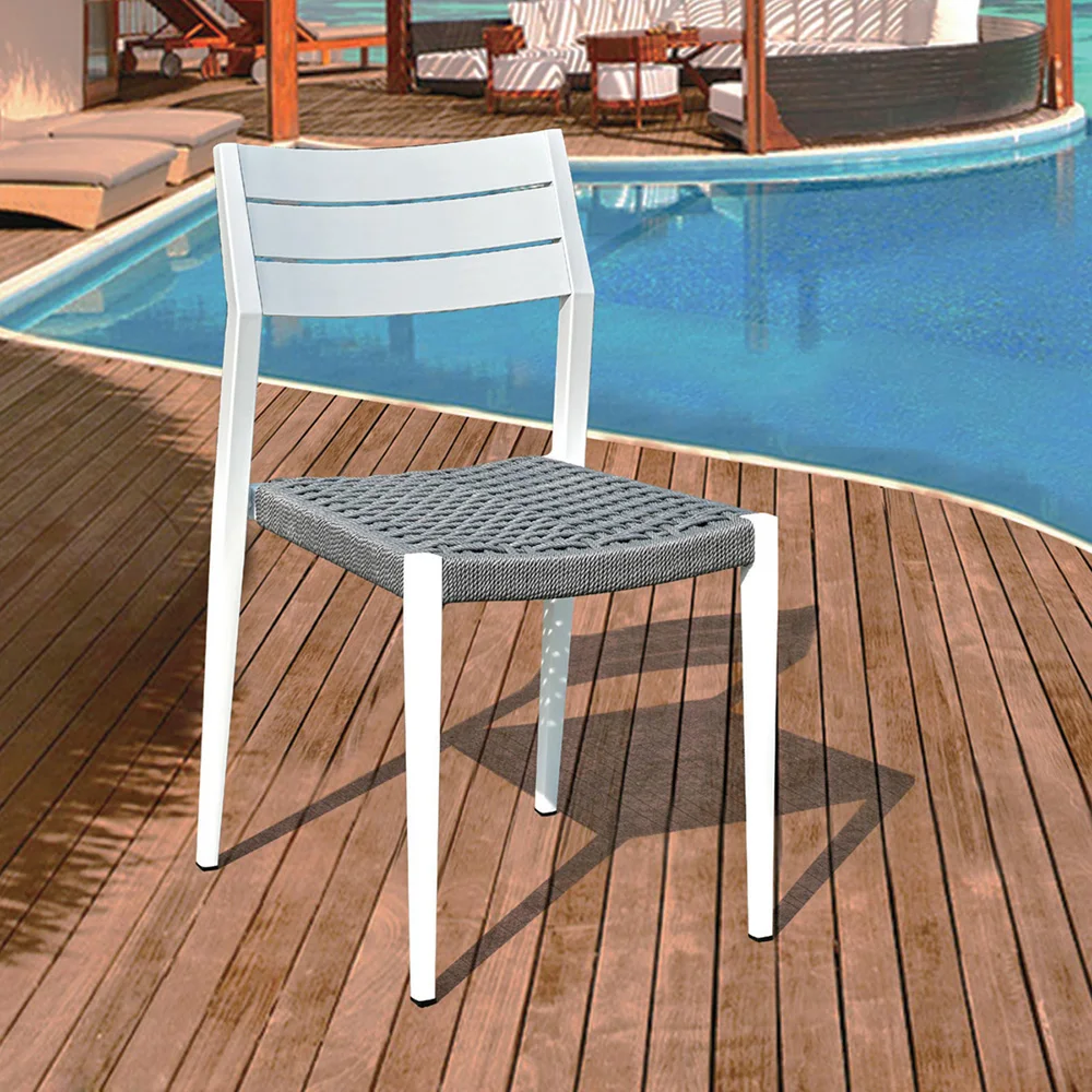 High End commercial outdoor patio dining table and chair sets for hotel restaurant garden