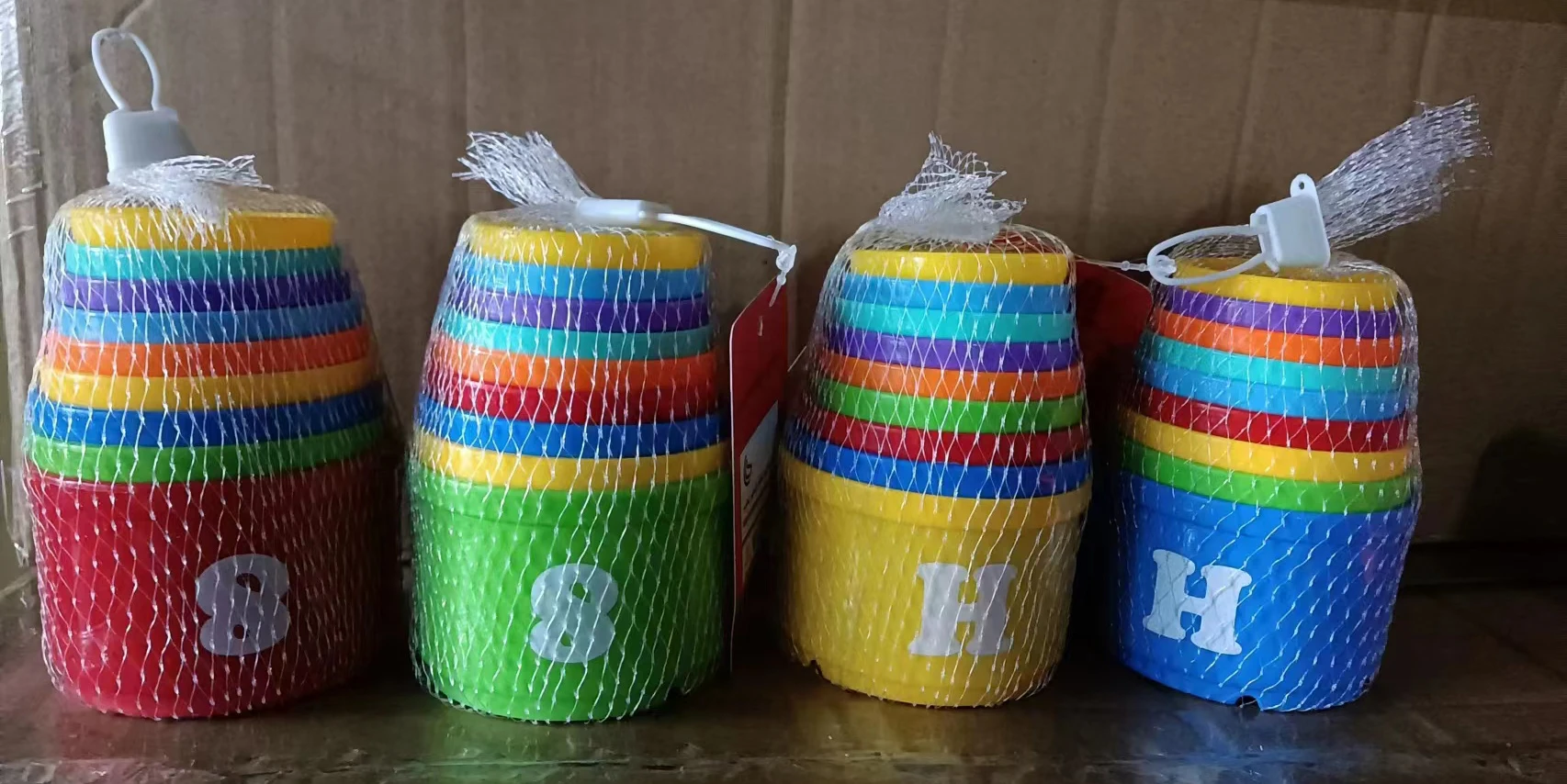 Baby Toys The First Years Stack Up Toy Star Plastic Kids Enamel Cup Bathing Sand Game Cupcake Tall Set Stacking Cups