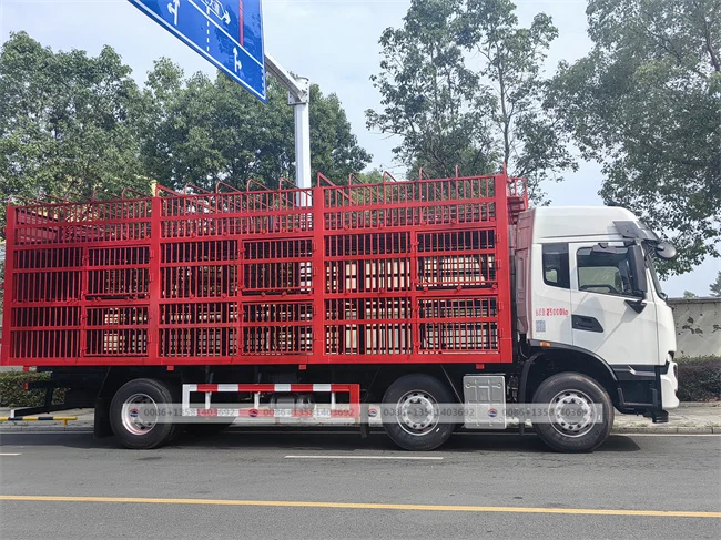 Dongfeng хорошее качество забор грузовой автомобиль для перевозки свиней доставка всех сельскохозяйственных животных и птицы