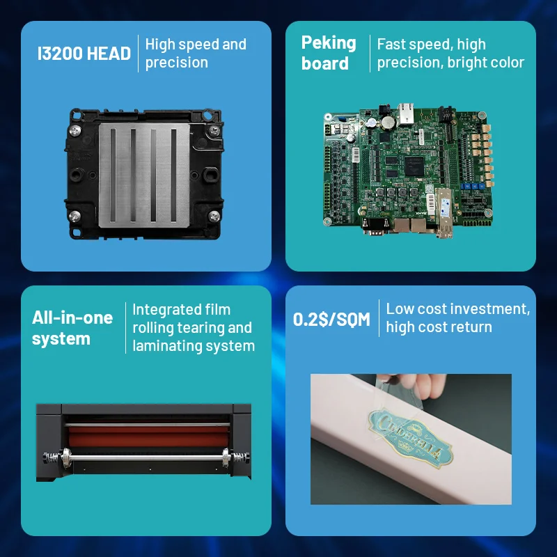 Kingjet A3 uv dtf printer with laminator Roll to Roll UV DTF Printing Printer Wholesale Price 2 in 1 Combo Set UV DTF Printer