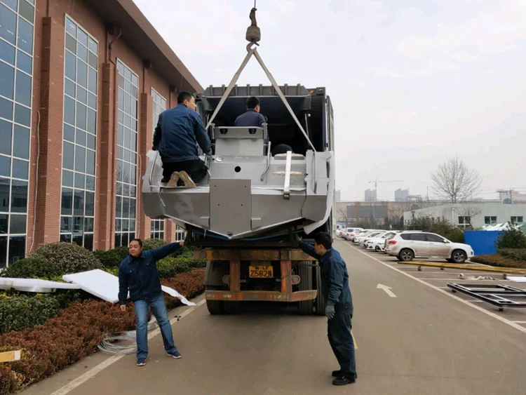 Новинка, 16-футовая алюминиевая Роскошная скоростная лодка для рыбалки, мощная реактивная консоль, озеро, река, надувной спортивный стиль, длина 4,5 м, в комплекте