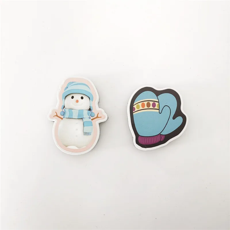 OEM customized  cute size  felt chalkboard eraser Christmas series colorful printing EVA whiteboard erasers