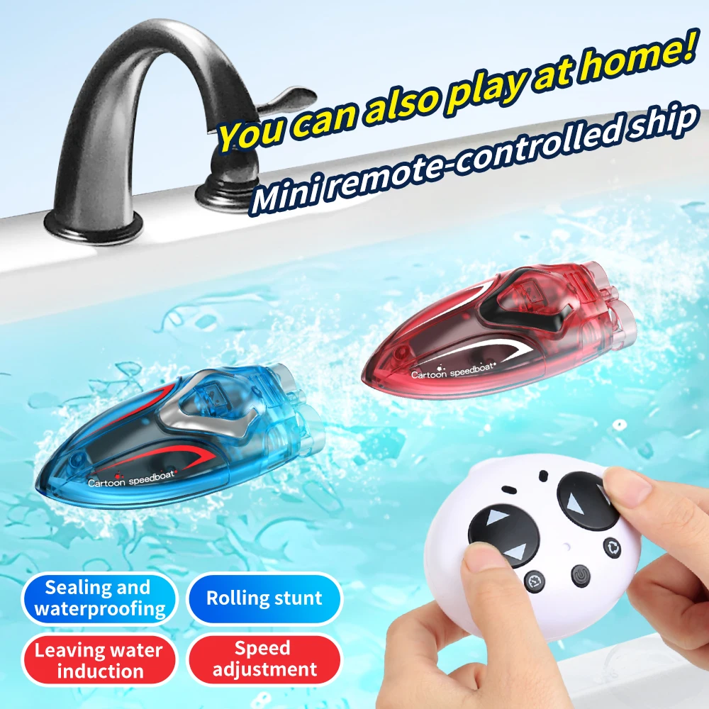 High Speed Mini Boat Waterproof Brushless Radio Control Boat RC Speedboat Ship