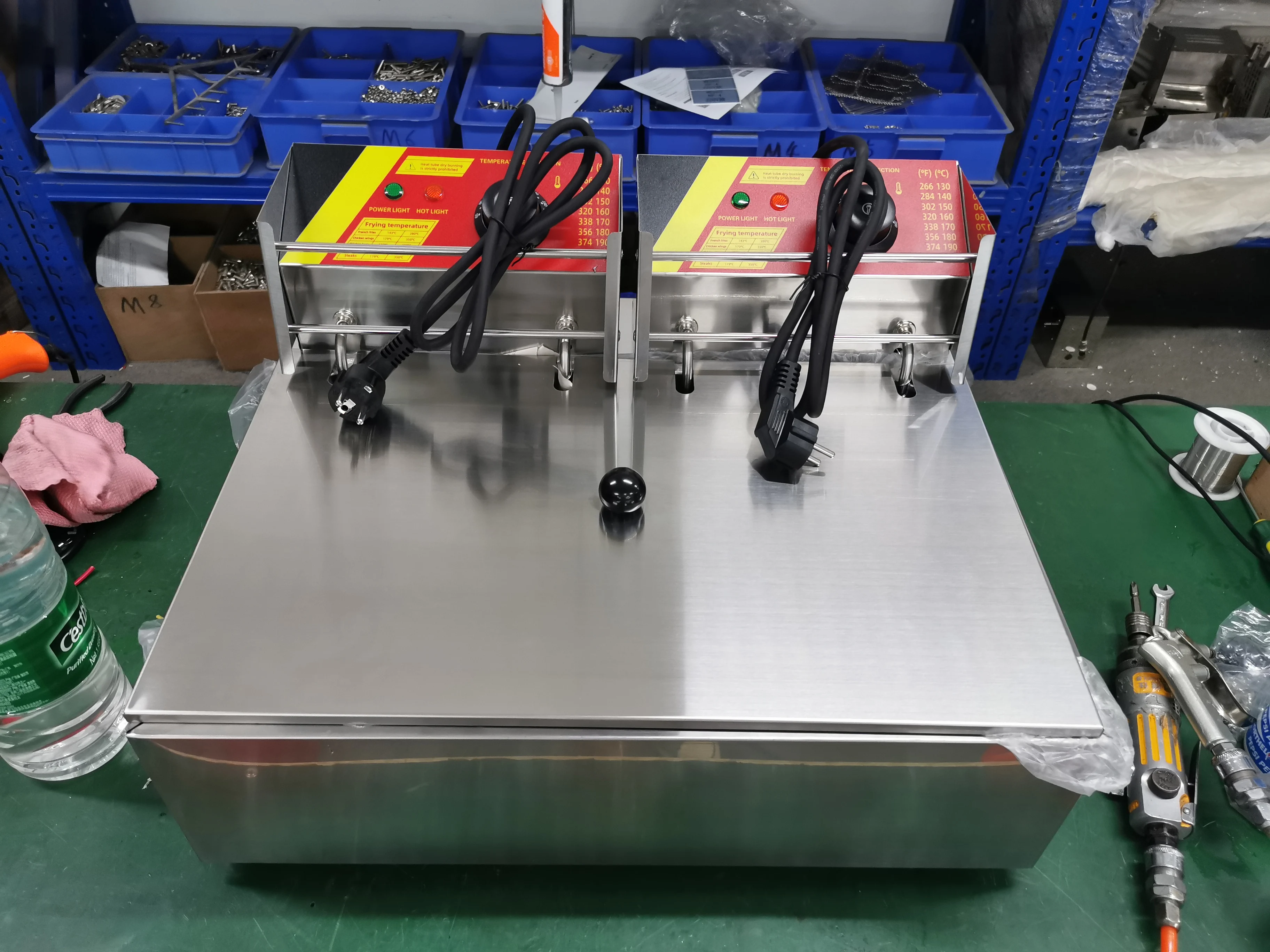 5 molds churros maker making machine with 12 L fryer electric