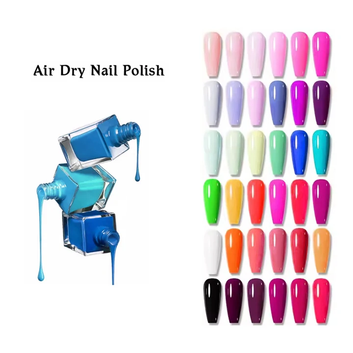 High Quality 15ml Quick Dry Nail Polish Lacquer Long Lasting Shiny Organic Oil Based Normal Base Top Coat for Nails