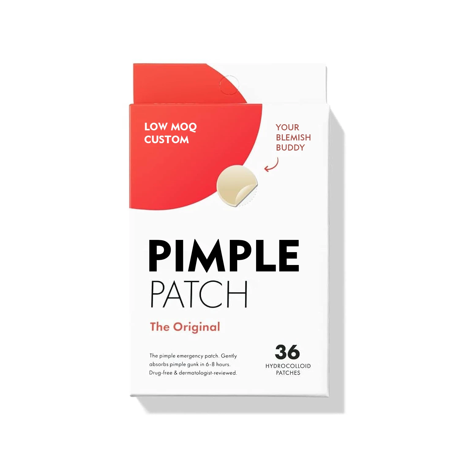 36 Dots Original Korean Hydrocolloid Perfection Oem Cute Invisible Vegan Private Label Custom Spot Acne Pimple Patches For Face