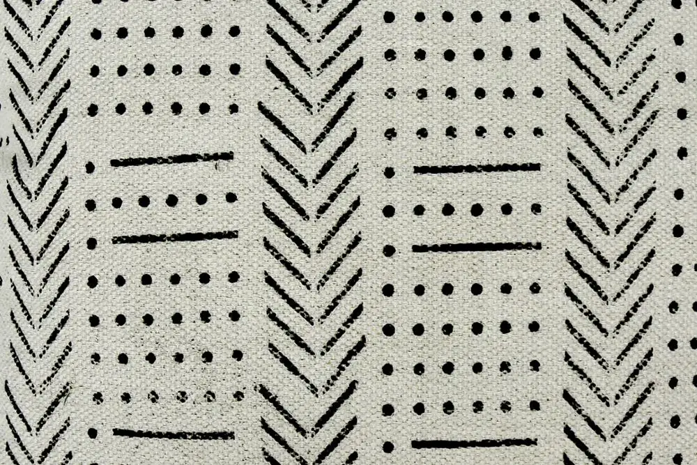 African Print Throw Pillow Cushion Boho Euro Sham White Cotton Pillow Cases Block Print Fabric Hand Made Mud Cloth Cushion Cover