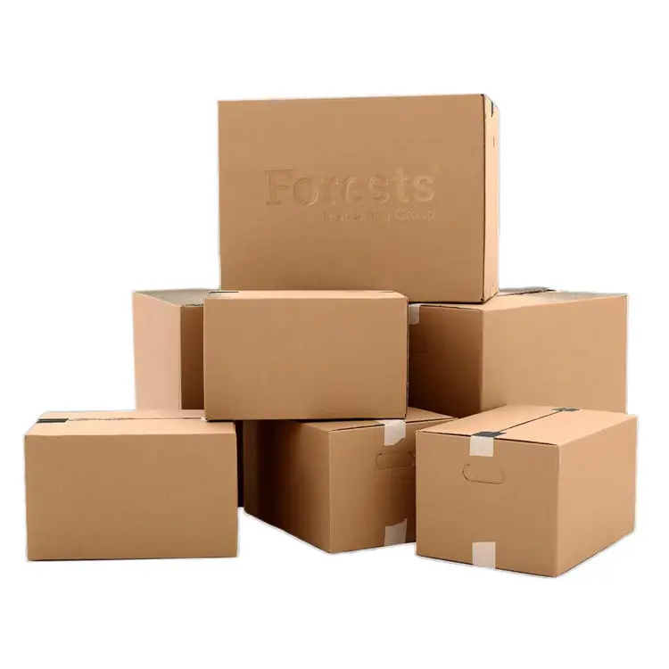 Custom Large Folding Kraft Packaging Box Moving Mailing Corrugated Cardboard Carton White Shipping Box for Small Business
