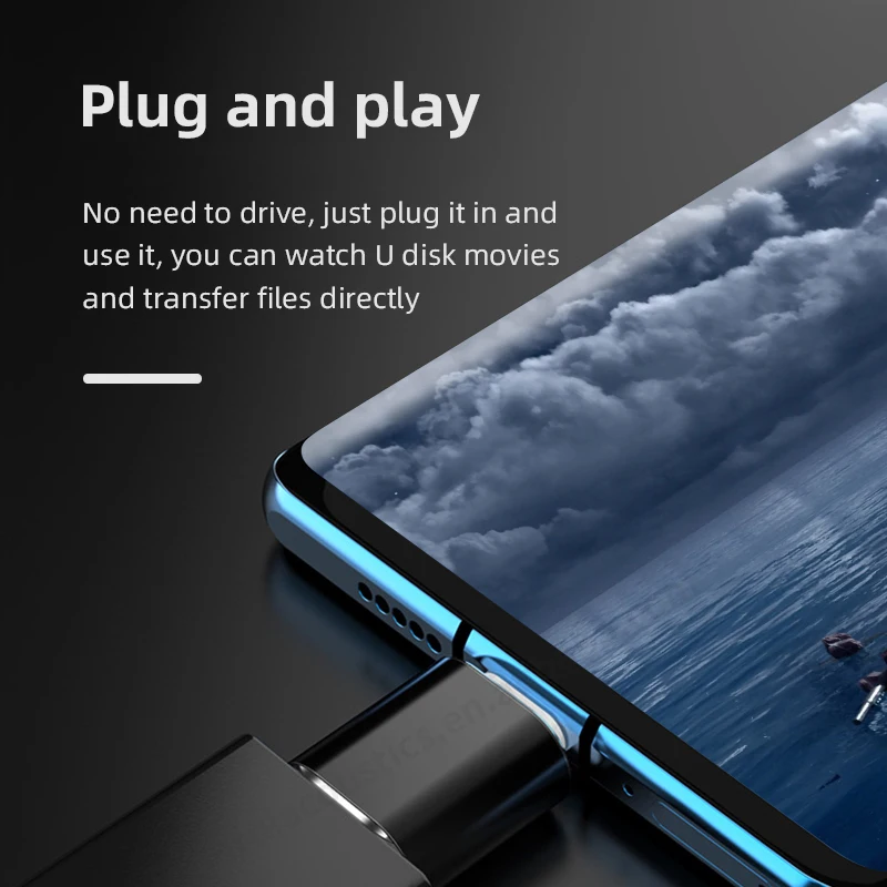 high speed mini metal type-c to usb 3.0 card reader data otg adapter for iphone mobile phone otg flash drive converter