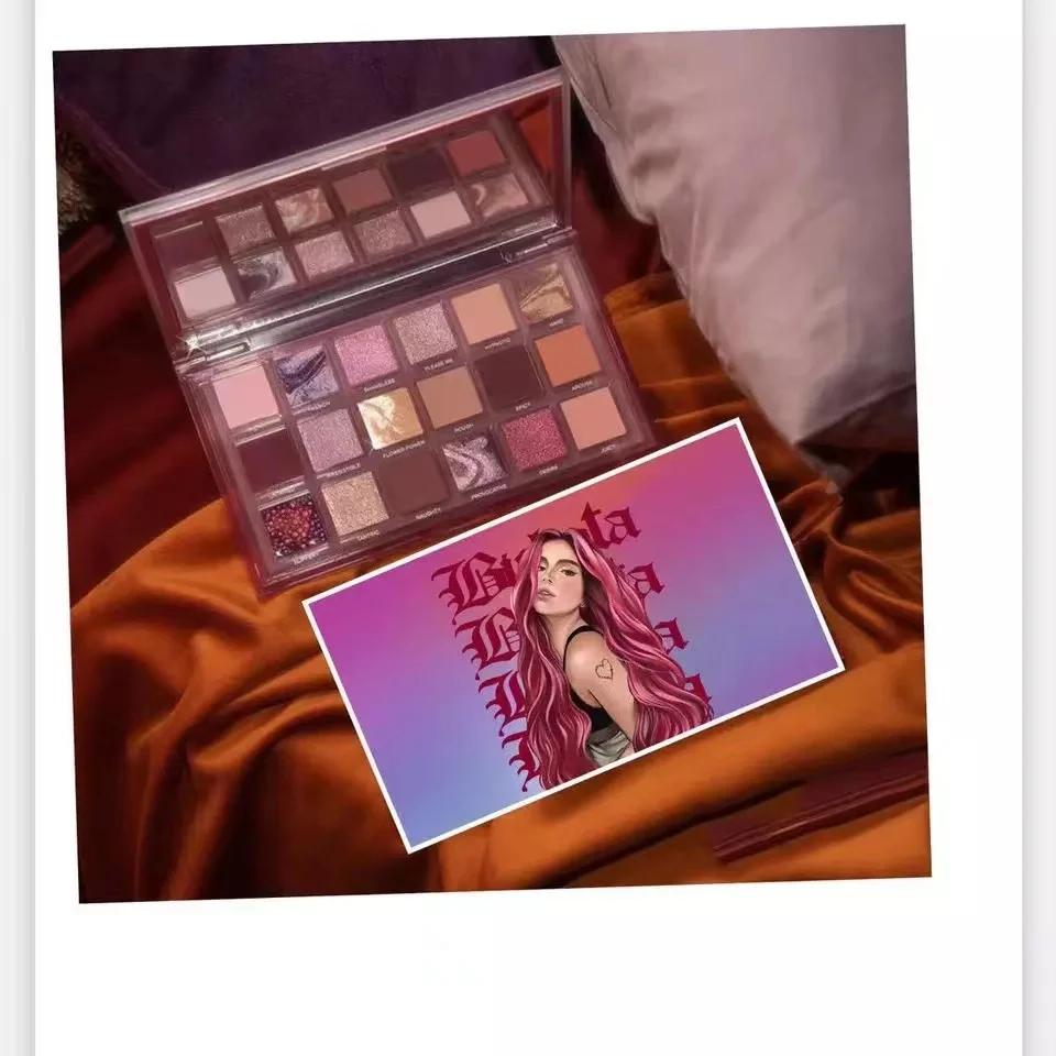 Factory 2022 New Arrival Karol G 18 colors Eye shadow palette Long Lasting high pigment eyeshadow sombra de ojos