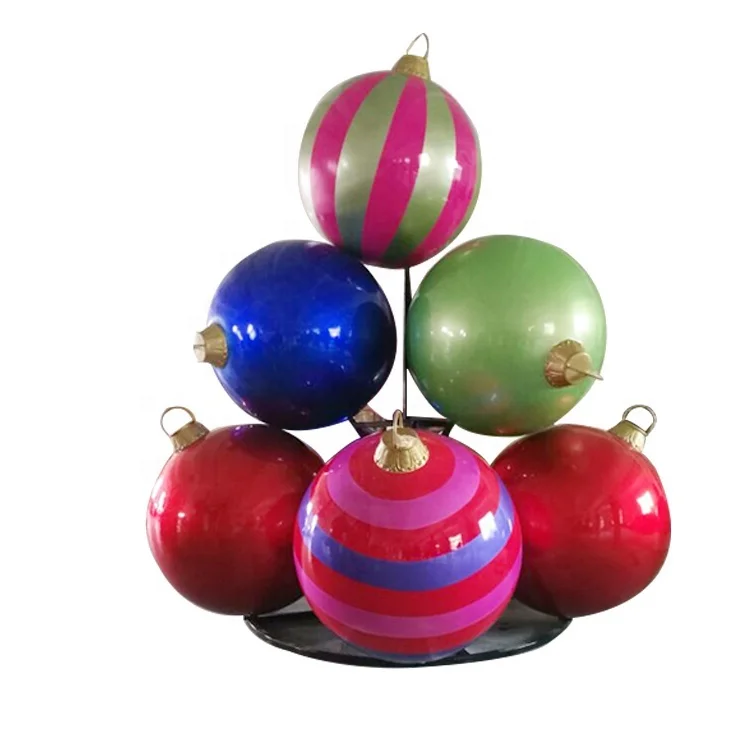 Christmas ornament large size fiberglass Christmas ball Decoration