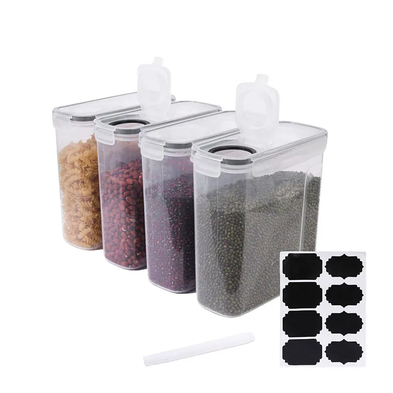 Customized Plastic Grain Storage Tank 4 Piece Cerela Organizer Dispenser