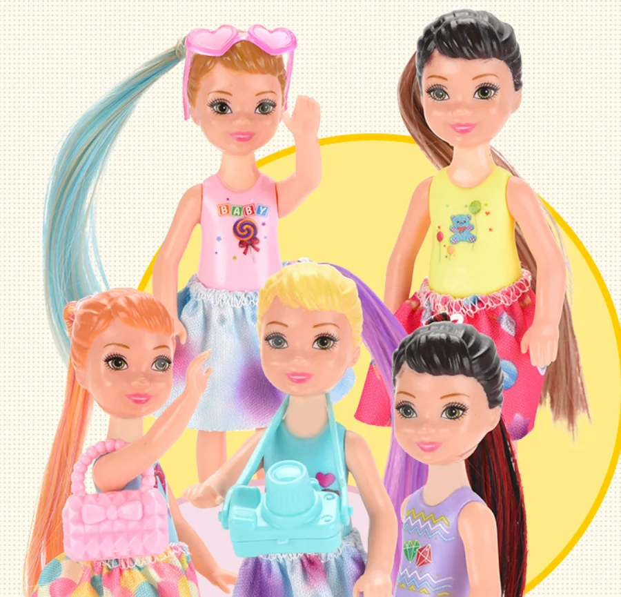 Surprise blind box doll soaking water discoloration water wash dressing mini play every family puzzle manual interactive toys