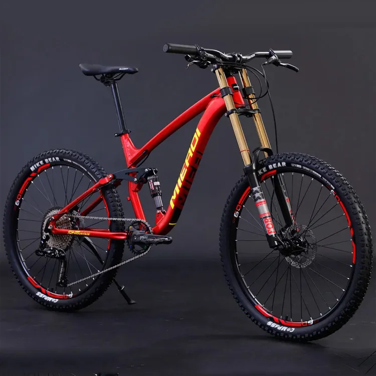 Factory Outlet 26' 27.5' 29' Mountain Bike Alloy Frame Full Suspension 33 Speed Mountain Cycling