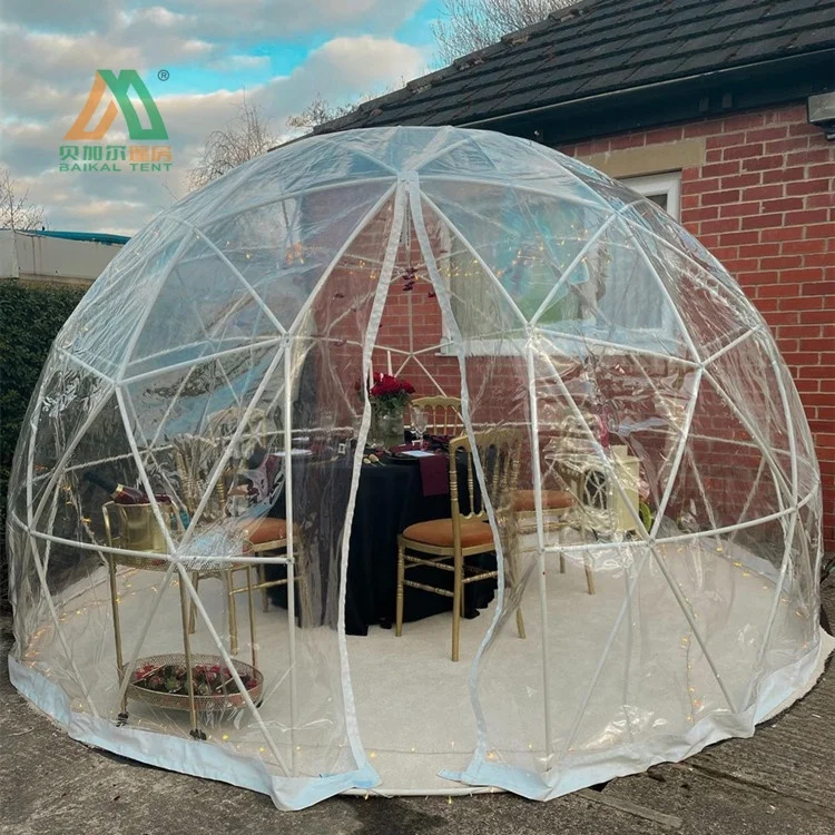 Hot sale ready to ship luxury transparent garden igloo dome tent