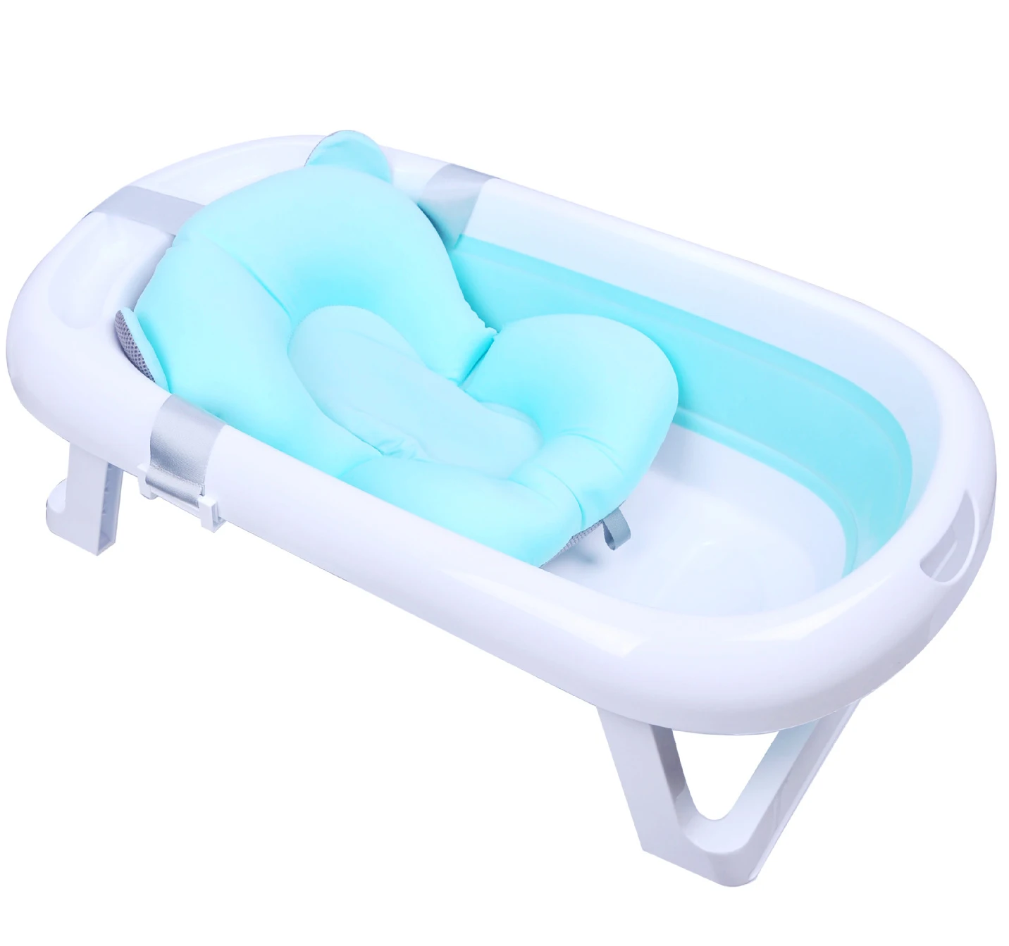 Factory direct OEM logo color portable kids folding baby bath tub bathtub for newborn