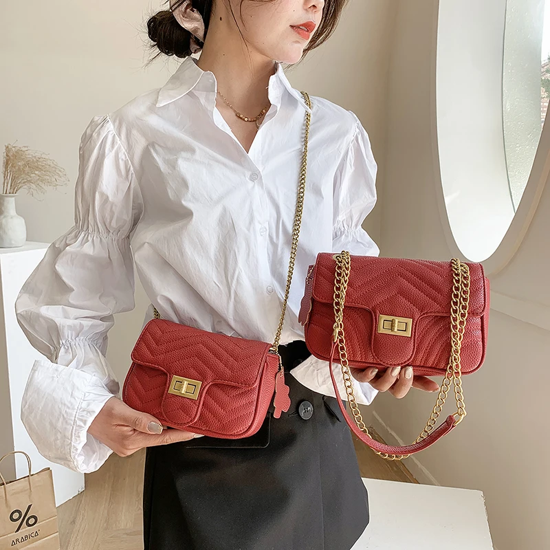 hot sale two size stone color women crossbody bags ladies shoulder Women Purses and Handbags