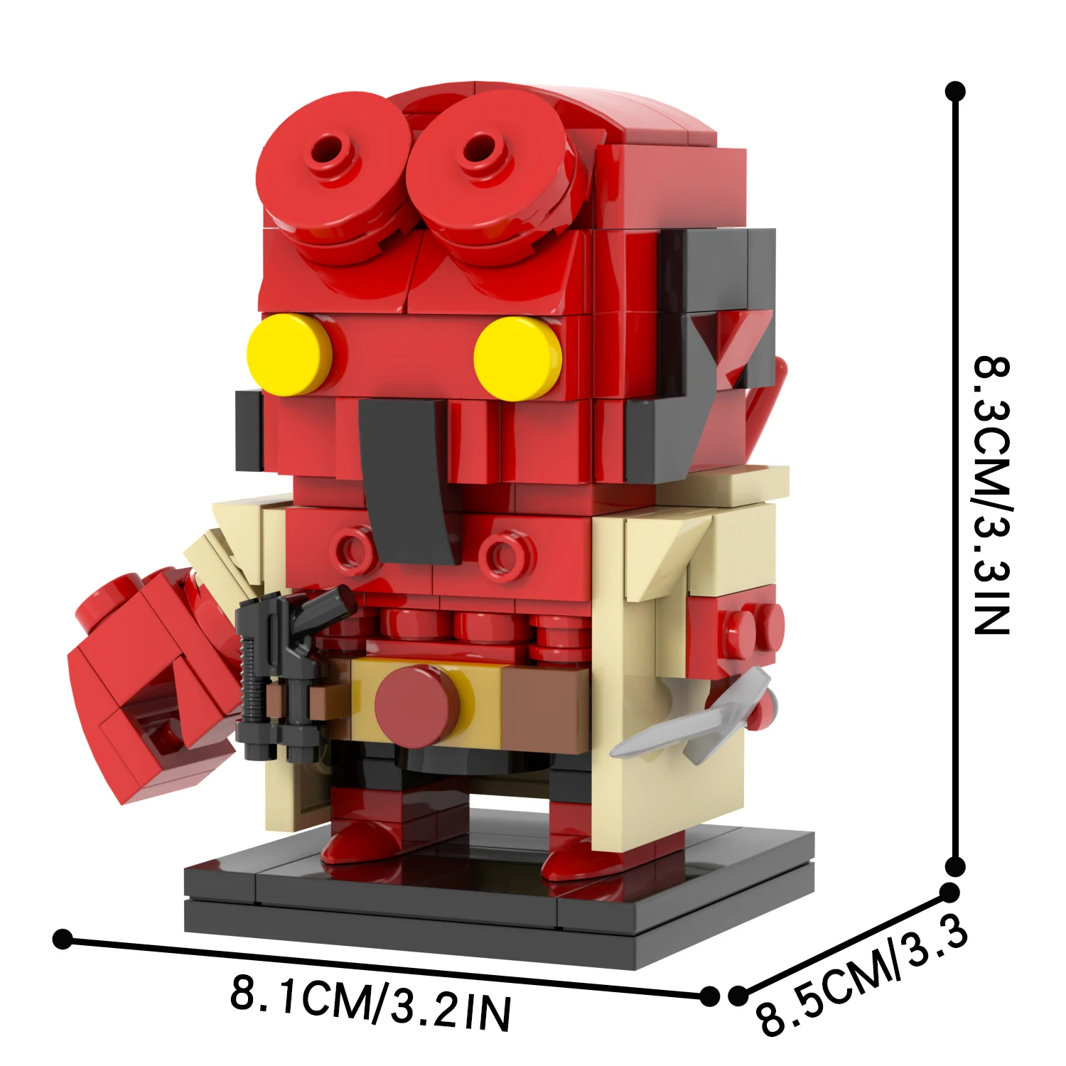 MOC7279 Hellboy Anung Un Rama 155Pcs Bricks Dark Horse Comics Super Heroes Assemble Educational Model Building Blocks Kids Toys