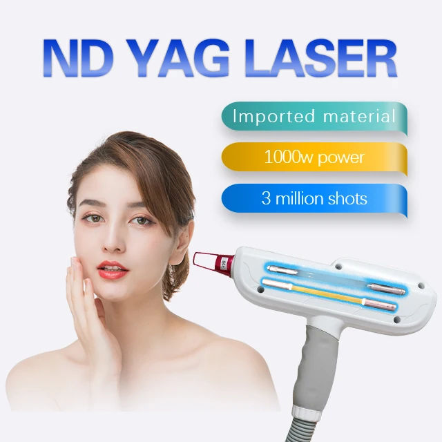 factory price Q Switch nd yag laser 532nm 1064nm 1320nm Tattoo Removal Machine, mini peel black doll  with ce iso certificate
