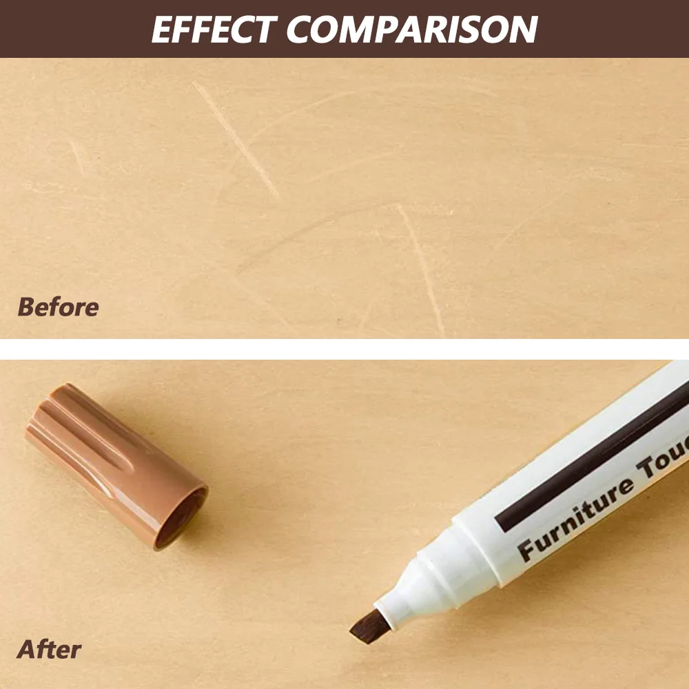 Repair Scratch Cracks 8 Colors 17 Pack Furniture Repair Kit Wood Markers