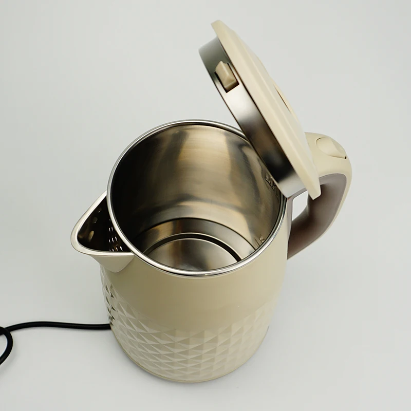 2.5L 1800W High Quality Double Layer 360 Degree Plastic Shell Electrical Water Kettle Guangdong Maufacrure wasserkocher