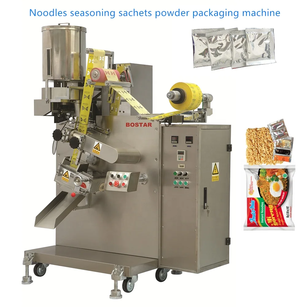 BOSTAR automatic horizontal pillow instant noodles packing machine noodle making machine