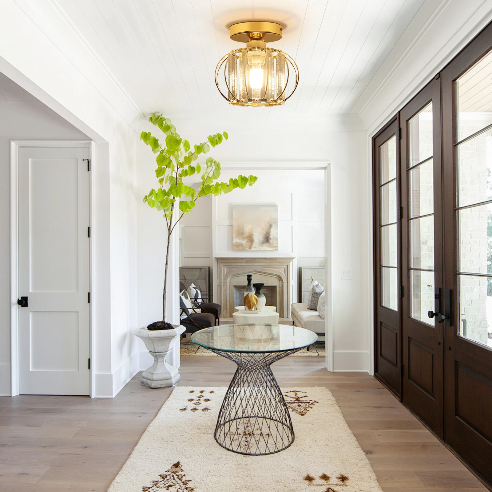 Промышленный современный дизайн Винтажный круглый потолочный светильник стекло + сталь люстры для внутренней кухни роскошное освещение