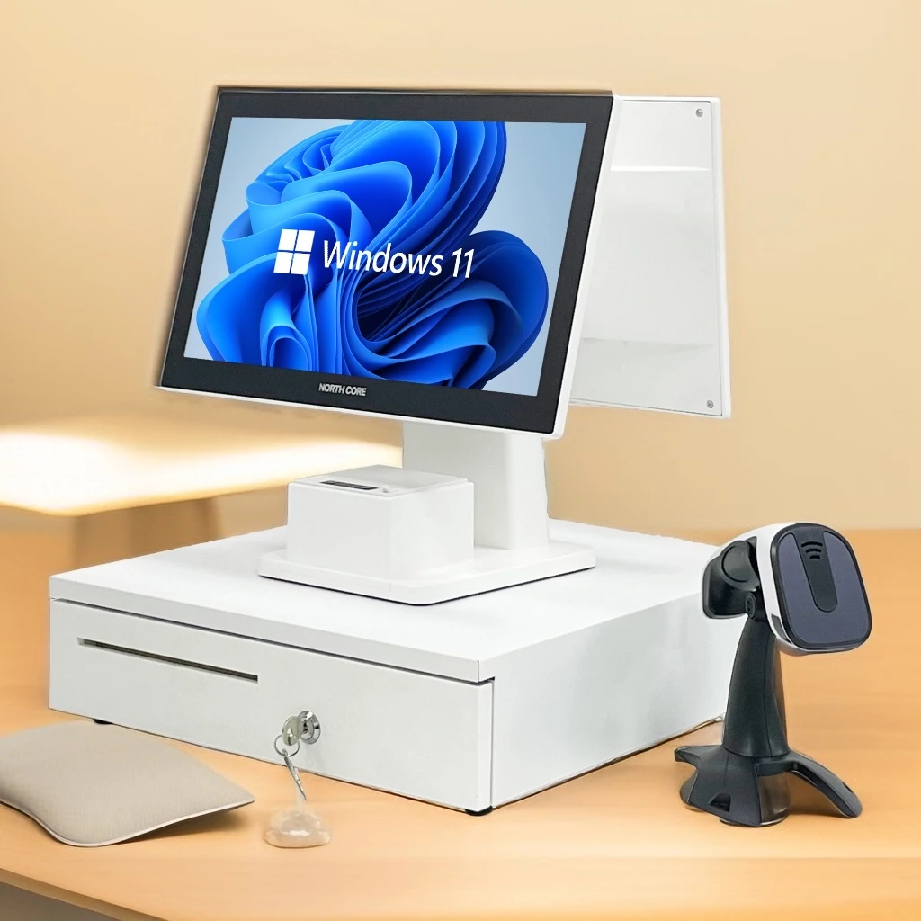 JESEN 15/15 6 дюймов POS-терминал Windows Android кассовый регистр биллинг POS-система AIO 15 сенсорный экран POS машина