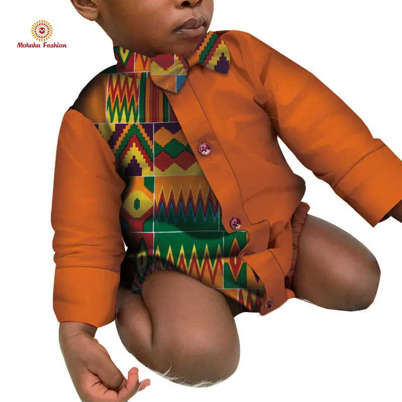 
2021 Hot Selling Good Quality Baby Various Colors Ankara Unisex Baby Bodysuit for kids clothing 