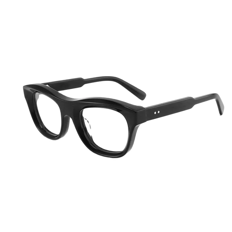 Thick Acetate Glasses Rectangle Prescription Optical Luxury Eyeglasses Acetate Frame Women Men Unisex Italian Glasses