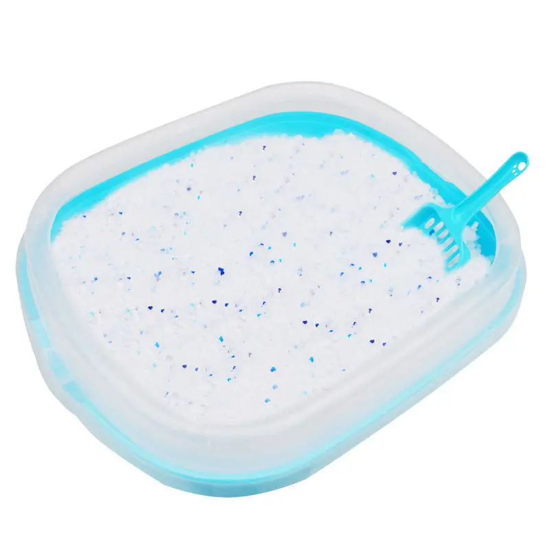 Высококачественный цветной силикагель для кошачьего туалета, дезодорирующий прозрачный кошачий наполнитель без пыли