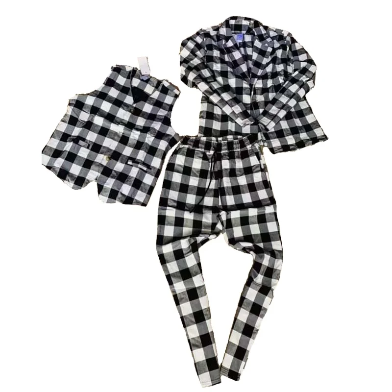 
Новый весенне-осенний костюм унисекс костюм-тройка Тонкий Модный женский костюм с разрезом 