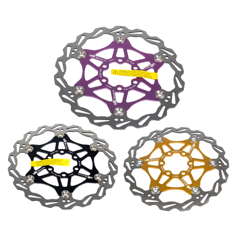 Aluminum Alloy Disc Brake Rotor MTB 160/180/203mm Brake Rotor Ultralight Strong Heat Dissipation Floating Disc Brake