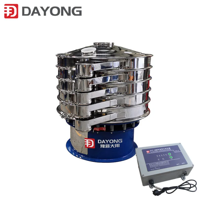 600mm 800mm Rubber Powder Seed Flour Mining Ultrasonic Vibrator Vibrating Sieve